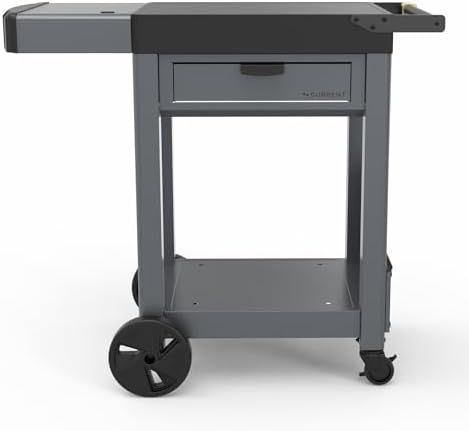 Current® Outdoor Pizza Cart, Soft-Close Drawer, Pizza Peel Holster, Wheels