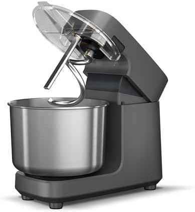 Ooni Halo Pro Spiral Mixer - Dough Stand Mixer with Attachments, 7.3 Quart Capacity and 58 Speed Settings - Charcoal Grey