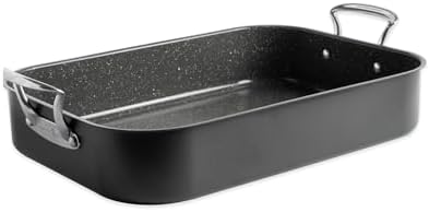 Nordic Ware Verde Extra Large Ceramic Nonstick Turkey Roaster, 18.1 x 13.1 x 3.5 Inch Cooking Surface