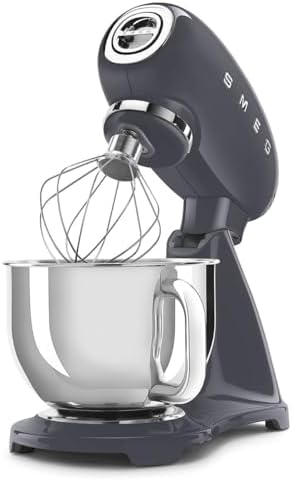 SMEG 50's Retro Stand Mixer with Accessories Slate Gray SMF03GRUS