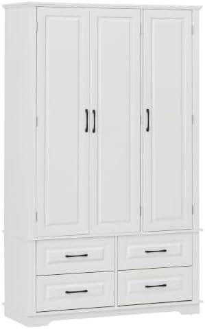 Merax 72" Kitchen Pantry Cabinet with 3 Pull-Out Trays & 5 Door Racks