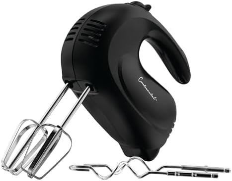 Continental Electric Hand Mixer 5 Speed Chrome Beaters 150 Watt Motor