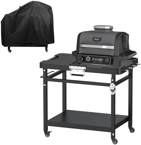 Foldable Cart for Ninja Woodfire Grill Stand OG700/OG800/OG900/OG321/OO101