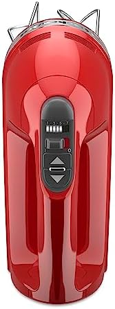 KitchenAid 7 Speed Hand Mixer, KHM7210, Empire Red
