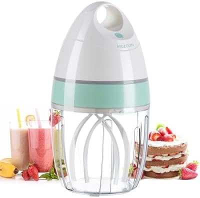 MIGECON Stand Mixer Electric Kitchen Mixer 900ml Egg Electric Whisk, White