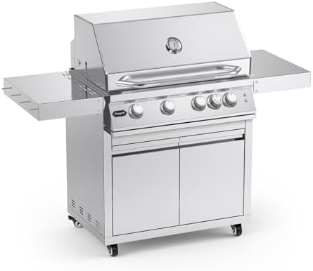Hygrill Stainless Steel Grill Cart for Hygrill 4-Burner Built-In Gas Grill