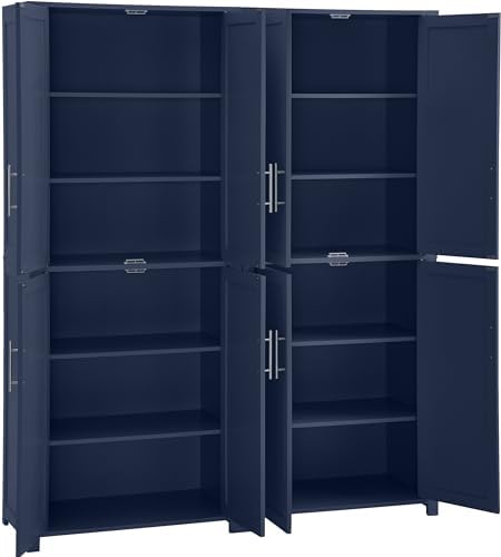 Crosley Furniture Savannah 2-Piece Pantry Storage Cabinet Set