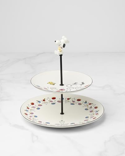 Lenox Chef Snoopy Porcelain Tiered Serving Tray - Image 3