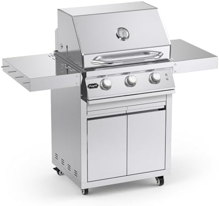 Hygrill Stainless Steel Grill Cart for Hygrill 3-Burner Built-In Gas Grill