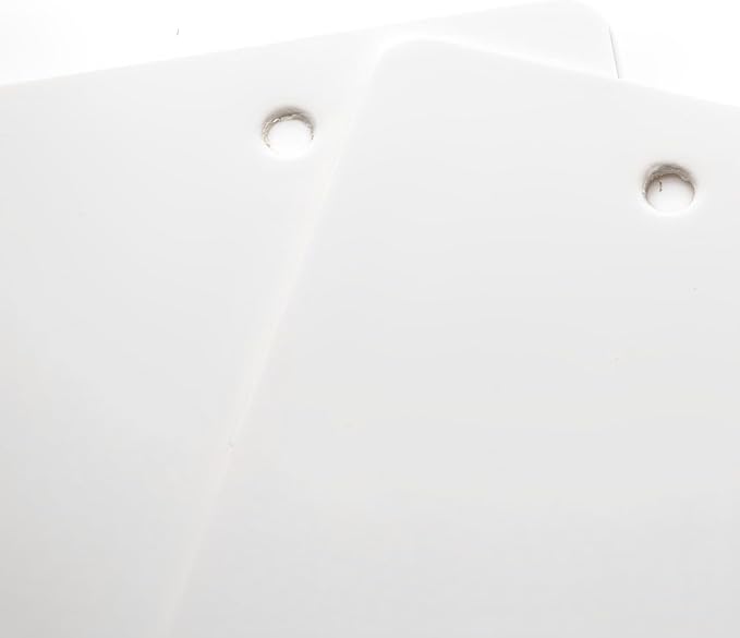 3000 PCS White Blank Merchandise Tags, 1.77 x 2.95 Inches Paper Gift Tags with Hole, Writable Unstrung Hang Tags for Pricing, Labeling, Retail Store, Clothing, Craft Projects, and Party Decorations