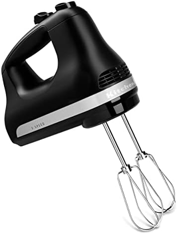 KitchenAid 5 Ultra Power Speed Hand Mixer, KHM512, Black Matte