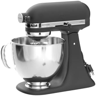 KitchenAid Artisan, 5-Qt Tilt Head Stand Mixer, KSM150PS, Cast Iron Black
