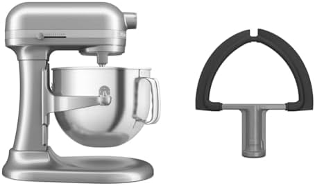 KitchenAid® 7 Quart Bowl-Lift Stand Mixer, Contour Silver & KDF7B Double Flex Edge Beater for Select Bowl-Lift Stand Mixers, Silver