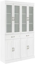 Crosley Furniture Stanton 2-Piece Glass Door Pantry Storage Cabinet Set