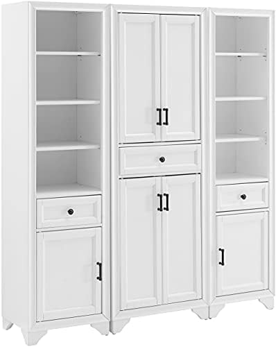 Crosley Furniture Tara 3-Piece Pantry Cabinet Set