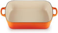 Le Creuset Enameled Cast Iron Rectangular Roaster, 5.25 qt., Flame