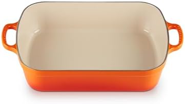 Le Creuset Enameled Cast Iron Rectangular Roaster, 5.25 qt., Flame