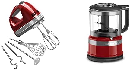 KitchenAid 9-Speed Digital Hand Mixer with Food Chopper Accessories
