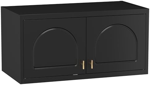Polup Wall Cabinet with Doors, Small Hanging Cabinet for Kitchen Pantry