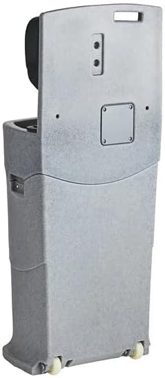 Mobile Hand Wash Station, 16 Gallon, Single Sink with Soap and Paper Towel Dispensers, Gray