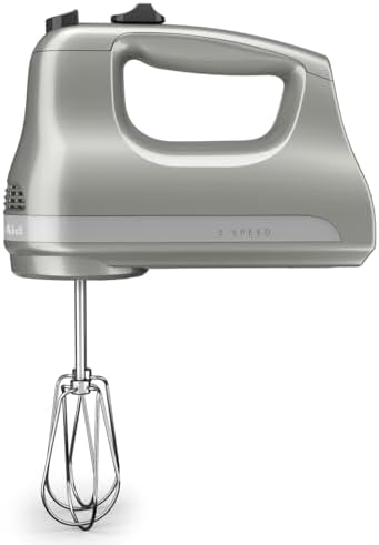 KitchenAid 5 Ultra Power Speed Hand Mixer, KHM512, Contour Silver