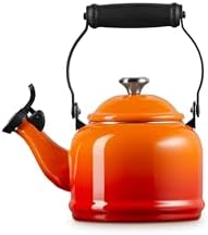 Le Creuset Enamel On Steel Demi Tea Kettle, 1.25 qt., Flame - Image 3