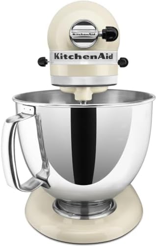 KitchenAid Artisan 5-Quart Tilt-Head Stand Mixer in Almond Cream Bundle