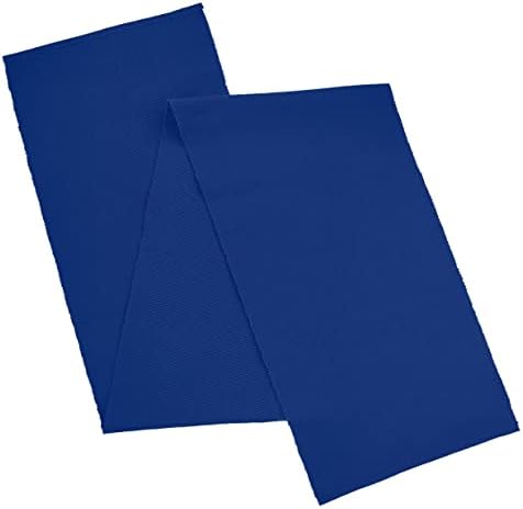 AVKA Studio 100% Cotton Ribbed Table Runner - Pack of 1-13 x 72 Inches - Royal Blue - Dining Or Kitchen Table Runner Thick Construction for Everyday Use, Picnics, Outdoor Table, Parties, etc