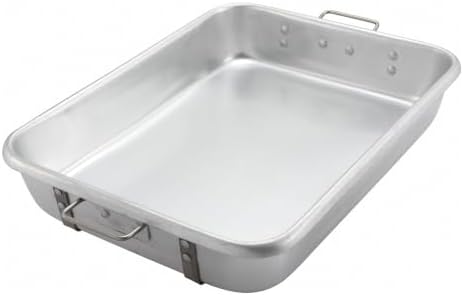 Winco 18" x 24" Aluminum Commercial Roast Pan