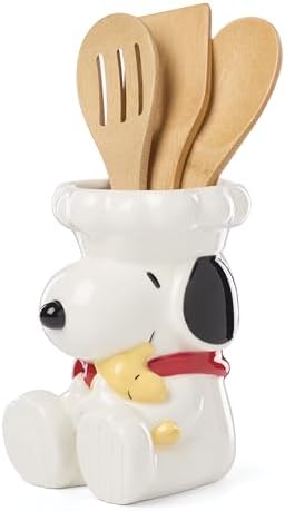 Lenox Chef Snoopy Porcelain Utensil Crock, 4-Piece by Lenox