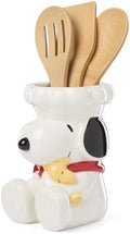 Lenox Chef Snoopy Porcelain Utensil Crock, 4-Piece by Lenox