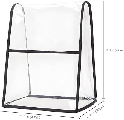 Transparent Cover for KitchenAid Stand Mixer, Large Size Covers with Organizer Bag Compatible 4.5-6 Quart KitchenAid Mixer, Fits All Tilt Head & Bowl Lift Models(Clear)
