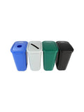 City Box 7 Gallon Four Bin Station for Trash and Recycling with Lids for Residential, Business, and Commercial Recycling - NYC Compliant (Four Bin Cans Paper Organics Waste)