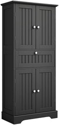 ChooChoo 51" H Bathroom Floor Cabinet with Drawer and Adjustable Shelves