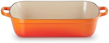 Le Creuset Enameled Cast Iron Rectangular Roaster, 5.25 qt., Flame