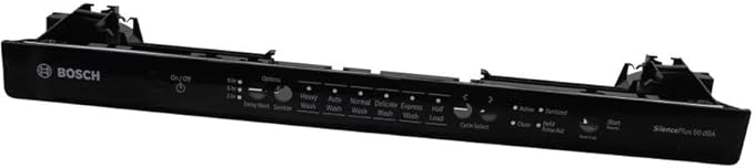 Bosch 00689602 Dishwasher Black Control Panel and Overlay