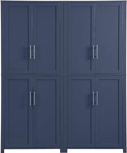 Crosley Furniture Savannah 2-Piece Pantry Storage Cabinet Set