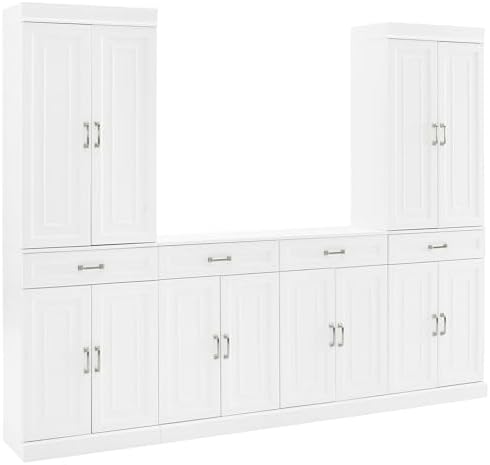 Crosley Furniture Stanton 3-Piece Pantry Storage Cabinet & Sideboard Set
