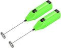 MECCANIXITY Electric Tumbler Stirrer, Handheld Mini Mixer Battery Operated Stirring Mixing Green for DIY Glitter Tumbler Cup, Pack of 2