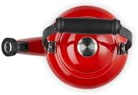 Le Creuset Enamel On Steel Demi Tea Kettle, 1.25 qt., Cerise - Image 3