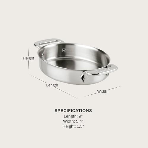 All-Clad Specialty Stainless Steel Oval Roasting Pan, 7 Inch Baking Set