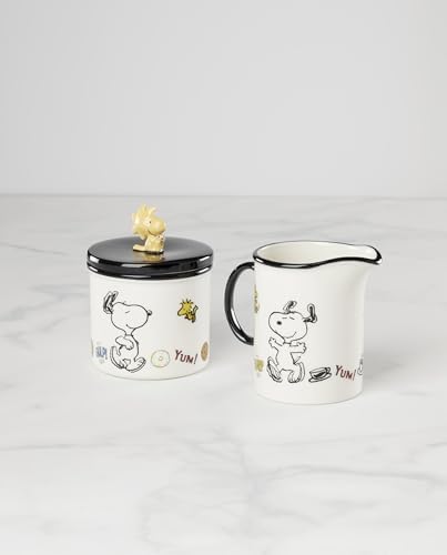 Lenox Chef Snoopy Porcelain Sugar and Creamer Set - Image 2