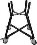 Rolling Cart for Kamado Joe Junior 13.5" Grill Stand for Kamado Joe Accessories, Rolling Nest with Heavy Duty Locking Caster Wheels Powder Coated Steel for Smoker Kamado Grill Stand Black