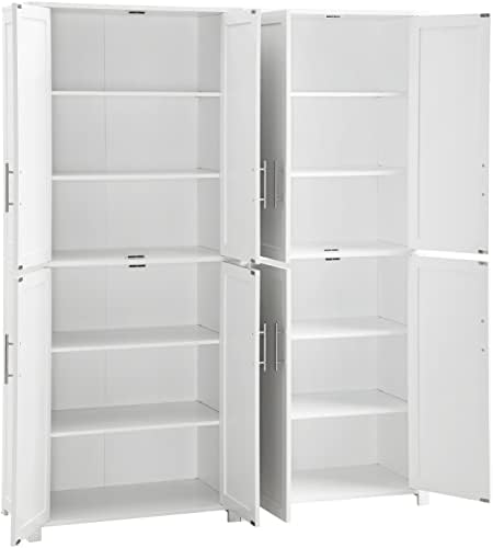 Crosley Furniture Savannah 2-Piece Pantry Storage Cabinet Set