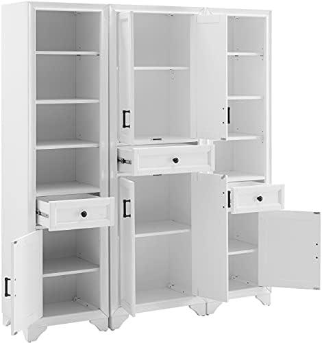 Crosley Furniture Tara 3-Piece Pantry Cabinet Set