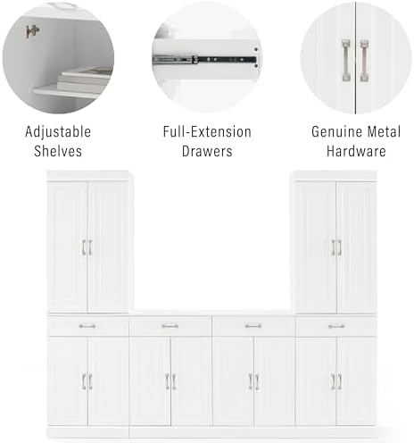 Crosley Furniture Stanton 3-Piece Pantry Storage Cabinet & Sideboard Set
