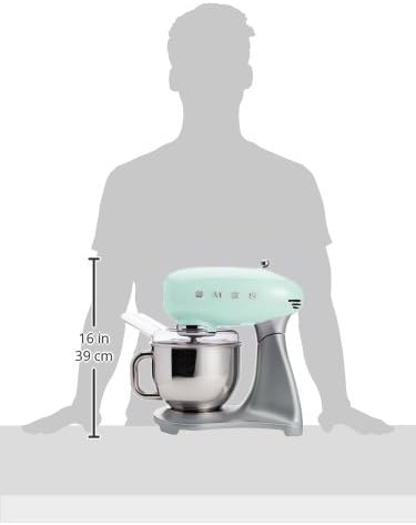 Smeg SMF01PGUS Stand Mixer, Pastel Green