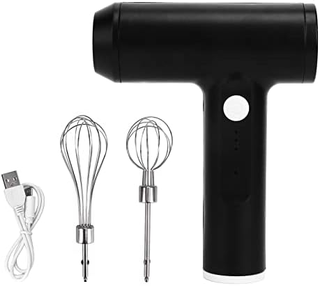 Hand Mixer, 1500mah Lithium Battery Cordless Hand Mixer Charging for Cake Baking for Kitchen (High power egg beater (gray))