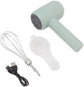 Hztyyier Electric Hand Mixer USB Rechargeable Portable Cordless Handheld Mixer for Baking Cake Egg Cream, Powerful (Light Cyan), Hztyyierdgv90x8nuh-11
