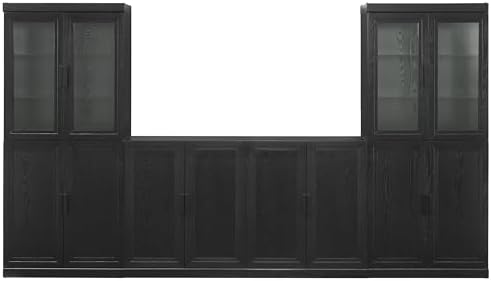 Crosley Furniture Essen 3-Piece Glass Door Pantry & Sideboard Set
